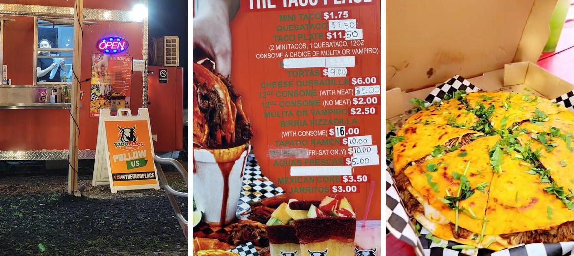 The Taco Place Birria Menu